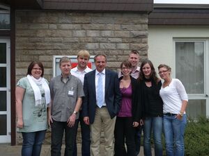 Die Heilbronner Delegation mit dem Innenminister Reinhold Gall