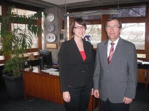 Stefanie Heil und Peter Dolderer (Bürgermeister Bad Friedrichshall)