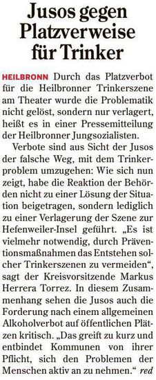 Quelle: Heilbronner Stimme 21.5.2011